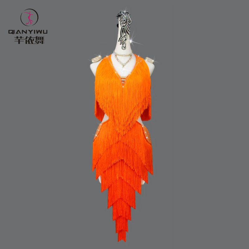 Outdoor Sport Dress - Yeni Latin Dans Püskül Elbise kadın