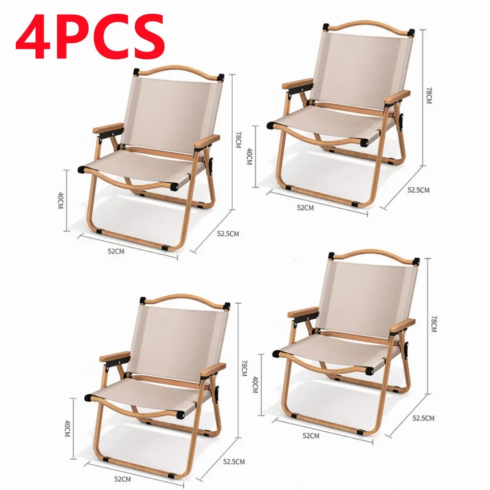 Outdoor Sport Chairs - 4/2/1 adet-haki kamp sandalyesi taşınabilir açık