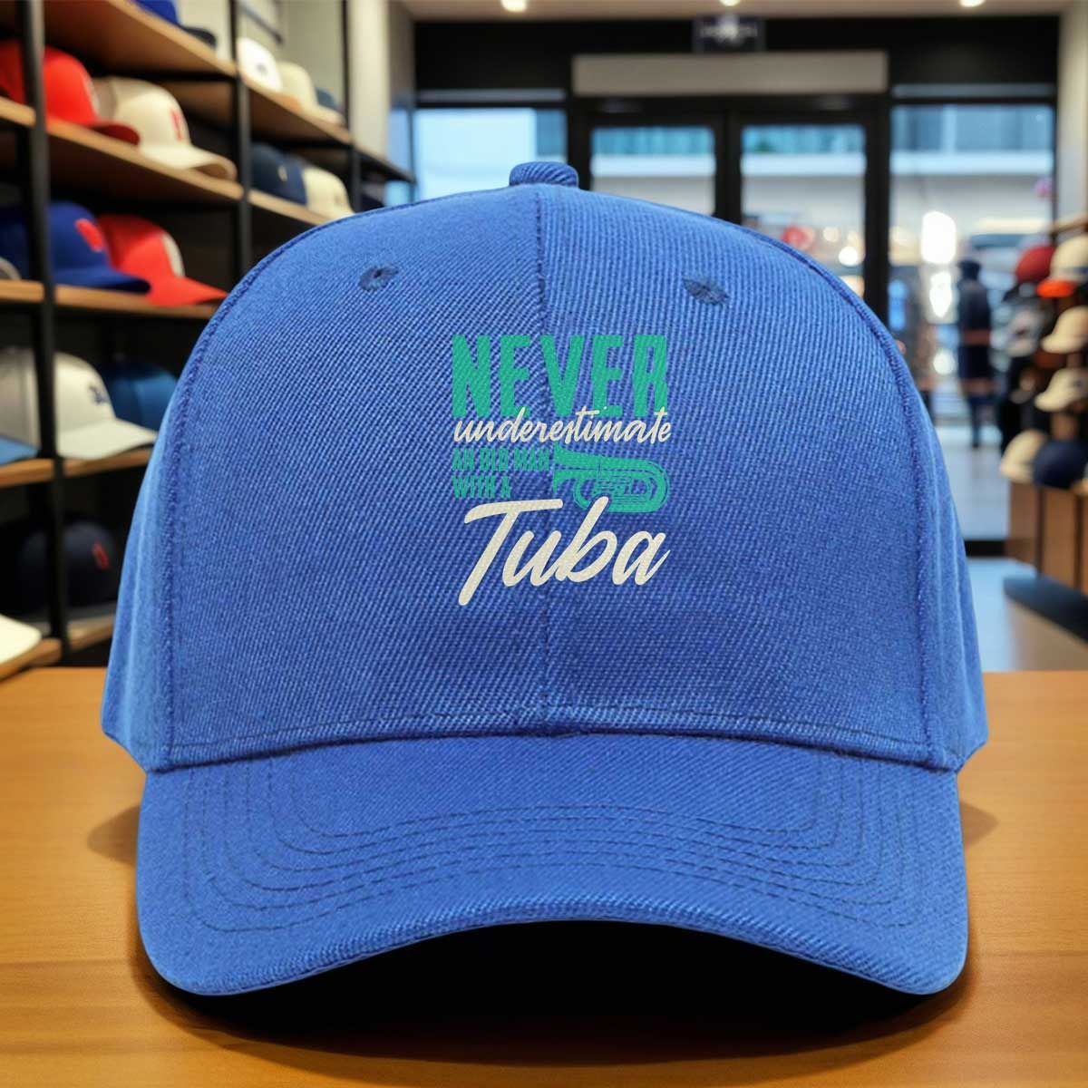 Outdoor Sport An - Tuba Baskılı Beyzbol Şapkası, Komik Müzikal