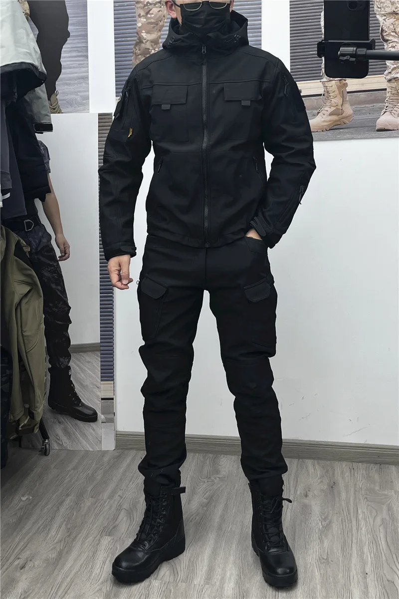 Outdoor Sport Coat - Yeni GL erkek kış kadife kalınlaşmış