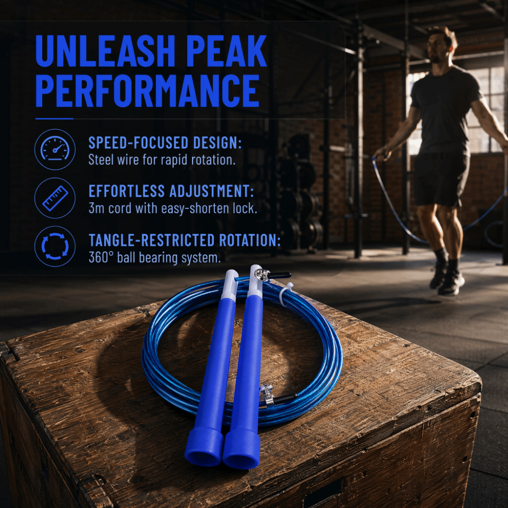 Dayanıklı Çelik Tel Atlama İpi - Speed Skipping Rope incelemesi ve fiyatı
