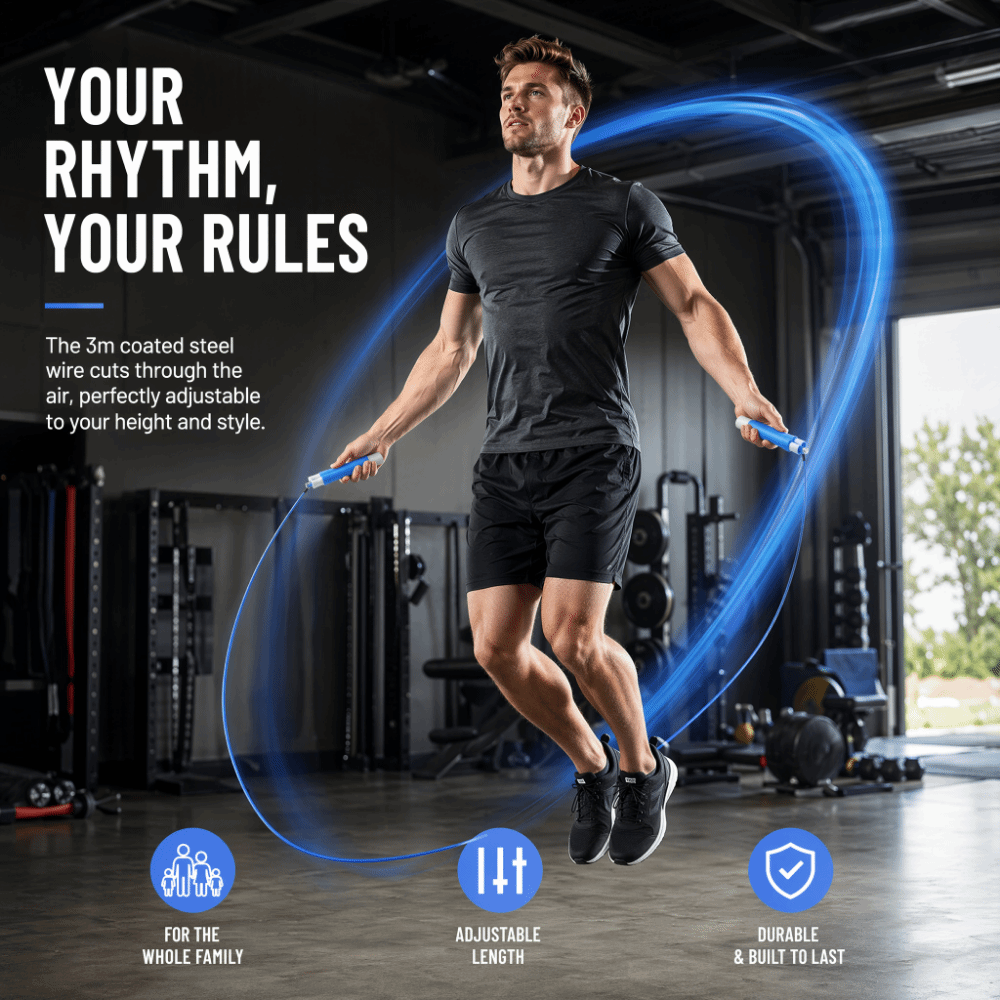 Dayanıklı Çelik Tel Atlama İpi - Speed Skipping Rope incelemesi ve fiyatı